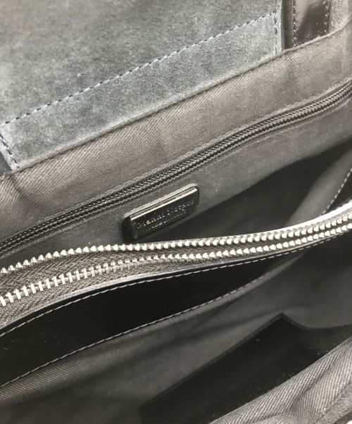 Gianni Notaro（ジャンニ ノターロ）Gianni Notaro (ジャンニ ノターロ) バイカラー 2WAYバッグ ベージュ×ブラックの古着・服飾アイテム