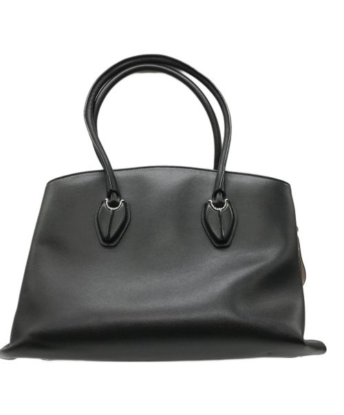 TOD'S（トッズ）TOD'S (トッズ) バイカラートートバッグ ブラック×ピンクの古着・服飾アイテム