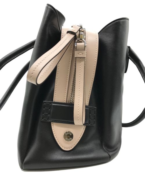 TOD'S（トッズ）TOD'S (トッズ) バイカラートートバッグ ブラック×ピンクの古着・服飾アイテム