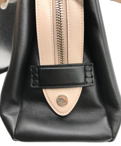 TOD'S（トッズ）TOD'S (トッズ) バイカラートートバッグ ブラック×ピンクの古着・服飾アイテム