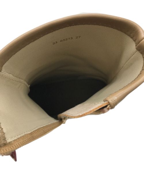 Le Talon（ル タロン）Le Talon (ル タロン) 6cmオブリークフィットショートブーツ ベージュ サイズ:Mの古着・服飾アイテム