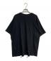 YOHJI YAMAMOTO collections COMBED JERSEY PIGMENTED PT SHORT SLV ROUND NECK PRINT T　FS-T93-096 ブラック サイズ:2：8000円