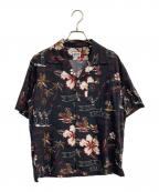 Schottショット）の古着「RANDOM SKULL アロハシャツ　3115049」｜ブラック