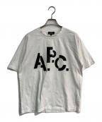 A.P.C.×EDIFICEアーペーセー×エディフィス）の古着「別注 DECALE プリント Tシャツ　24235-1-93721」｜ホワイト