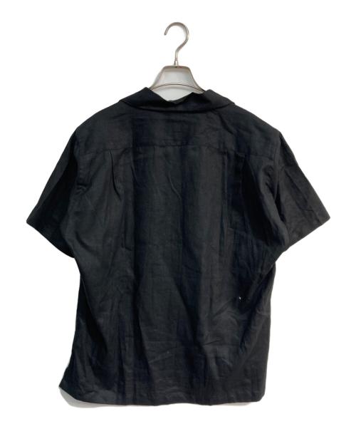 giannetto（ジャンネット）giannetto (ジャンネット) リネンシャツ ブラック サイズ:Lの古着・服飾アイテム