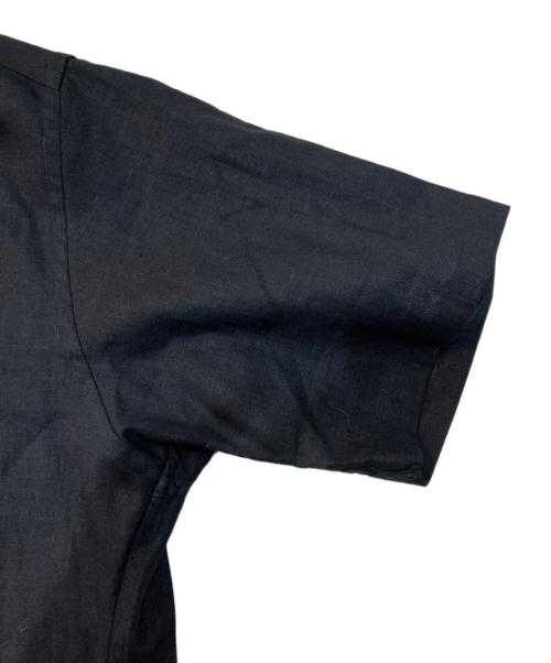 giannetto（ジャンネット）giannetto (ジャンネット) リネンシャツ ブラック サイズ:Lの古着・服飾アイテム