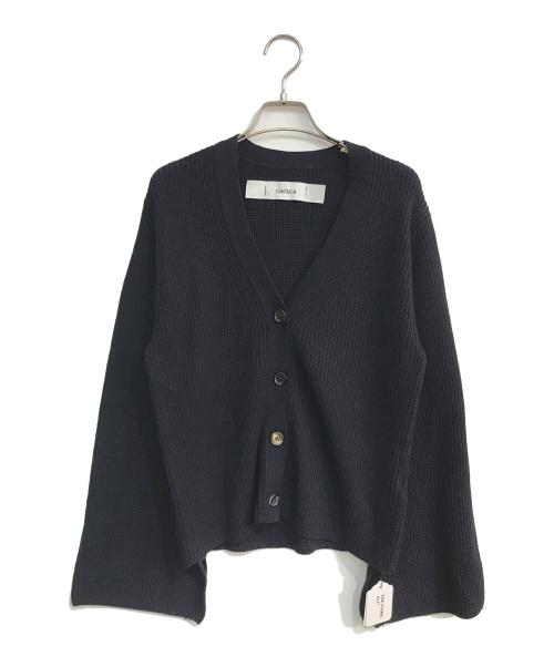COCUCA（コキュカ）COCUCA (コキュカ) 畦カーディガン　61477010003 ネイビー サイズ:Freeの古着・服飾アイテム