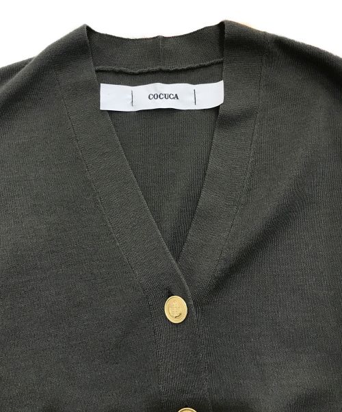 COCUCA（コキュカ）COCUCA (コキュカ) スムースベスト　21477010002 カーキ サイズ:Freeの古着・服飾アイテム
