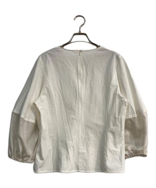 Noble（ノーブル）Noble (ノーブル) ランタンパフスリーブブラウス　23051240506010 ホワイト サイズ:-の古着・服飾アイテム