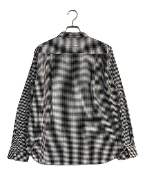 HUMAN WOMAN（ヒューマンウーマン）HUMAN WOMAN (ヒューマンウーマン) コットンギンガムチェックベーシックシャツ ブラック×ホワイト サイズ:Mの古着・服飾アイテム