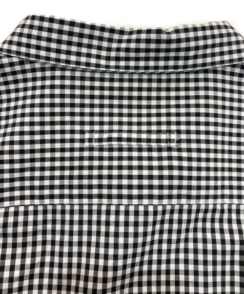 HUMAN WOMAN（ヒューマンウーマン）HUMAN WOMAN (ヒューマンウーマン) コットンギンガムチェックベーシックシャツ ブラック×ホワイト サイズ:Mの古着・服飾アイテム