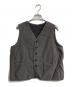 nest Robe（ネストローブ）の古着「ブラックリネンリバーシブルベスト　01241-1025」｜グレー
