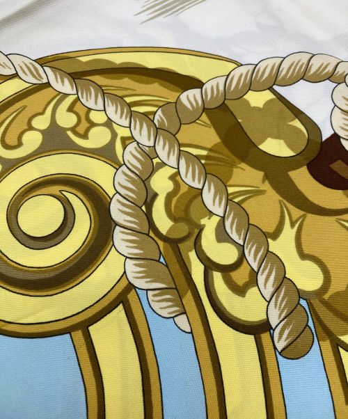 HERMES（エルメス）HERMES (エルメス) カレ90　Tribord　右舷 ブルーの古着・服飾アイテム