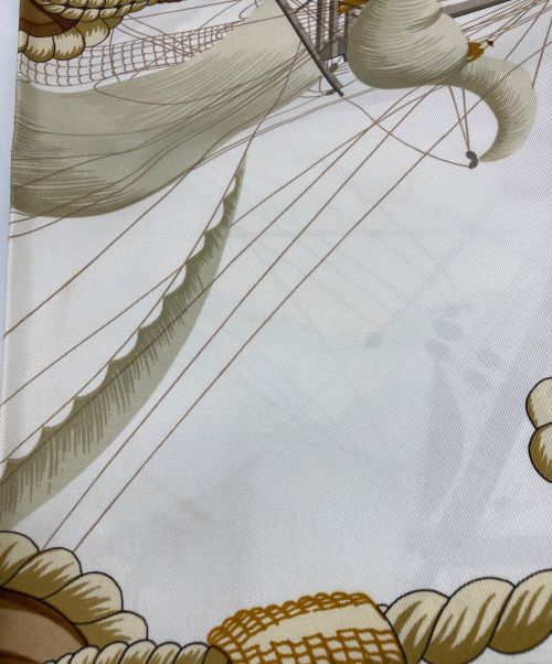 HERMES（エルメス）HERMES (エルメス) カレ90　Tribord　右舷 ブルーの古着・服飾アイテム