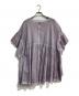 BEARDSLEY (ビアズリー) ムラ染めギャザーブラウス　BEZ1031604A0012 パープル サイズ:Free：4000円
