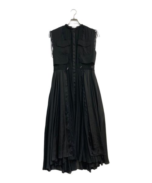 FRAY ID（フレイ アイディー）FRAY ID (フレイ アイディー) ミリタリーレイアーロングドレス　FWFO182610 ブラック サイズ:1の古着・服飾アイテム