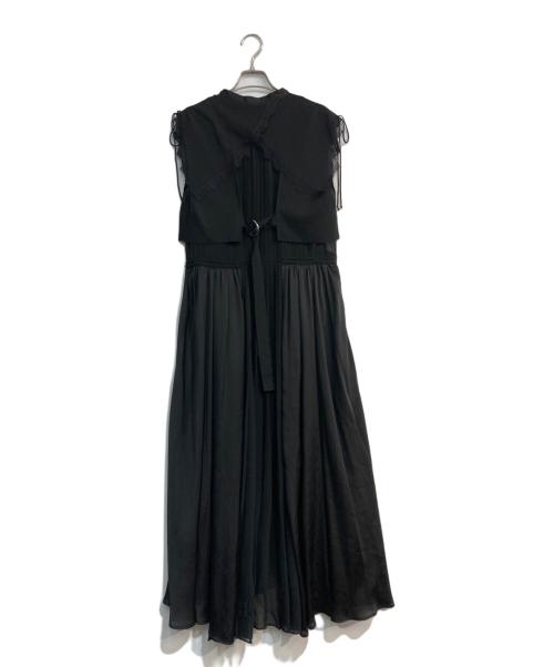 FRAY ID（フレイ アイディー）FRAY ID (フレイ アイディー) ミリタリーレイアーロングドレス　FWFO182610 ブラック サイズ:1の古着・服飾アイテム