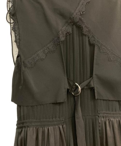 FRAY ID（フレイ アイディー）FRAY ID (フレイ アイディー) ミリタリーレイアーロングドレス　FWFO182610 ブラック サイズ:1の古着・服飾アイテム