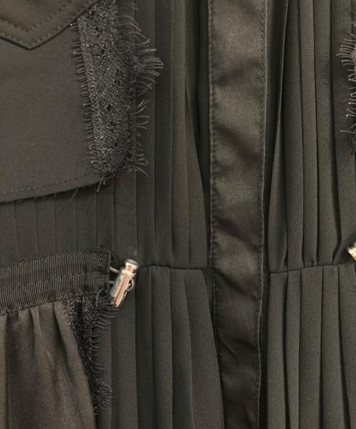 FRAY ID（フレイ アイディー）FRAY ID (フレイ アイディー) ミリタリーレイアーロングドレス　FWFO182610 ブラック サイズ:1の古着・服飾アイテム