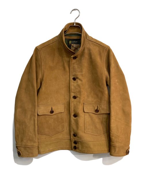 BUZZ RICKSON'S（バズリクソンズ）Buzz Rickson's (バズリクソンズ) A-1 CIVILIAN MODEL HORSE NUBUCK　BR80379 ベージュ サイズ:40の古着・服飾アイテム