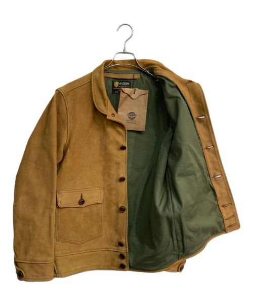 BUZZ RICKSON'S（バズリクソンズ）Buzz Rickson's (バズリクソンズ) A-1 CIVILIAN MODEL HORSE NUBUCK　BR80379 ベージュ サイズ:40の古着・服飾アイテム