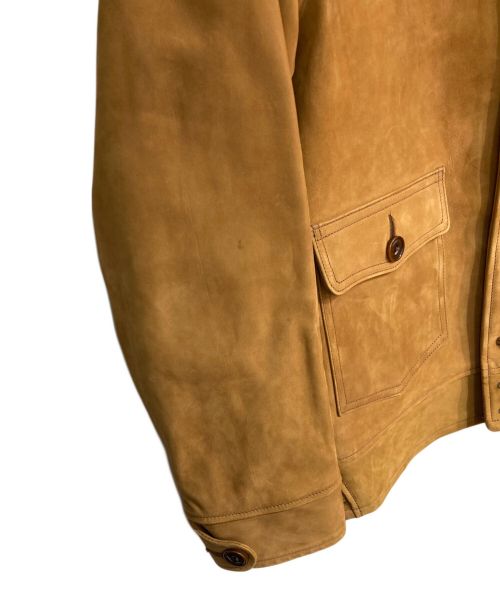 BUZZ RICKSON'S（バズリクソンズ）Buzz Rickson's (バズリクソンズ) A-1 CIVILIAN MODEL HORSE NUBUCK　BR80379 ベージュ サイズ:40の古着・服飾アイテム