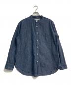 EELイール）の古着「バンドカラーシャツ　E-17404B」｜インディゴ