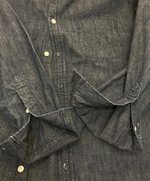 EEL（イール）EEL (イール) バンドカラーシャツ　E-17404B インディゴ サイズ:Mの古着・服飾アイテム