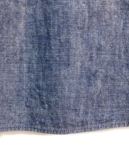 EEL（イール）EEL (イール) バンドカラーシャツ　E-17404B インディゴ サイズ:Mの古着・服飾アイテム