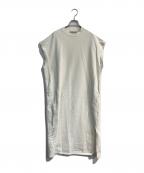 REMI RELIEF×CHAOSレミレリーフ×カオス）の古着「ウラケノースリーブワンピース」｜アイボリー