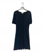 CELINEセリーヌ）の古着「オールド刺繍半袖ワンピース」｜ブラック