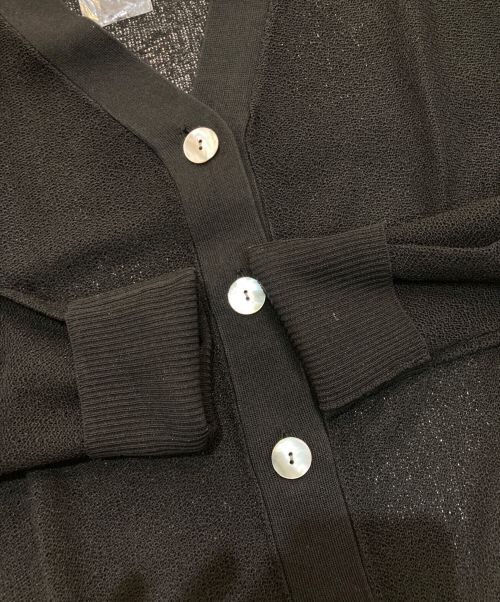 mizuiro-ind（ミズイロインド）mizuiro-ind (ミズイロインド) Vネックカーディガン ブラック サイズ:- 未使用品の古着・服飾アイテム