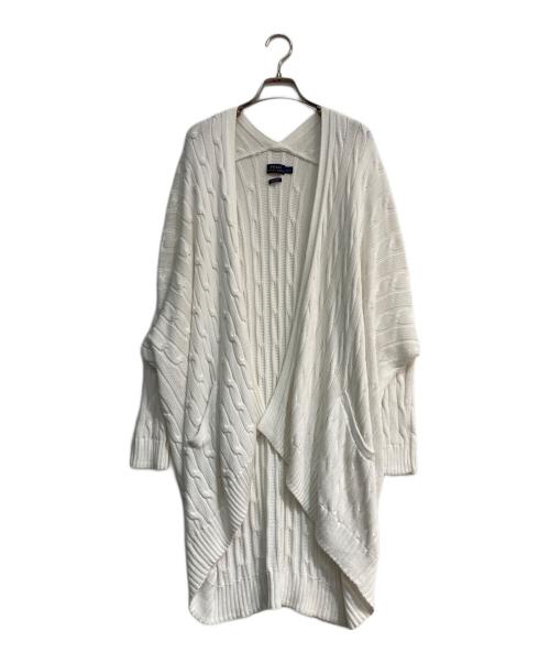 POLO RALPH LAUREN（ポロ・ラルフローレン）POLO RALPH LAUREN (ポロ・ラルフローレン) ロングカーディガン ホワイト サイズ:Sの古着・服飾アイテム