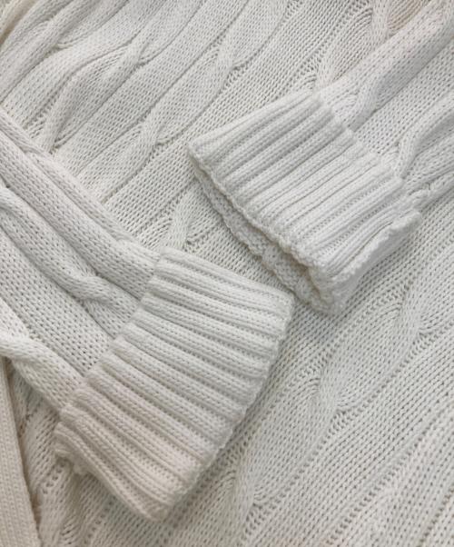 POLO RALPH LAUREN（ポロ・ラルフローレン）POLO RALPH LAUREN (ポロ・ラルフローレン) ロングカーディガン ホワイト サイズ:Sの古着・服飾アイテム