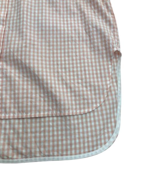YORI（ヨリ）yori (ヨリ) ギンガムチェックバルーンスリーブブラウス ピンク サイズ:36の古着・服飾アイテム