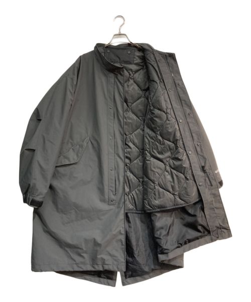 Plus Phenix（プラスフェニックス）PLUS PHENIX (プラスフェニックス) FREAK'S STORE (フリークスストア) ライナー付モッズコート　223-1509 グレー サイズ:Mの古着・服飾アイテム