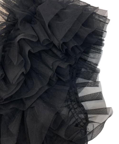 Snidel（スナイデル）Snidel (スナイデル) Sustainableボリュームフリルブラウス ブラック サイズ:Freeの古着・服飾アイテム