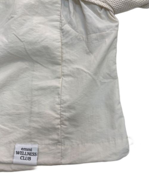 emmi atelier（エミアトリエ）emmi atelier (エミアトリエ) メッシュレイヤードナイロンブルゾン　13WFJ244091 ホワイト サイズ:Freeの古着・服飾アイテム