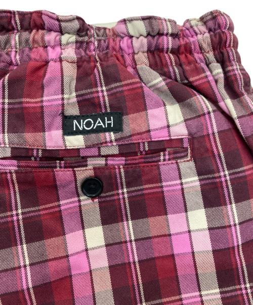 Noah（ノア）Noah (ノア) チェックショートパンツ　23-032-122-0015-1-0 ピンク サイズ:XLの古着・服飾アイテム