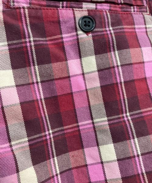 Noah（ノア）Noah (ノア) チェックショートパンツ　23-032-122-0015-1-0 ピンク サイズ:XLの古着・服飾アイテム