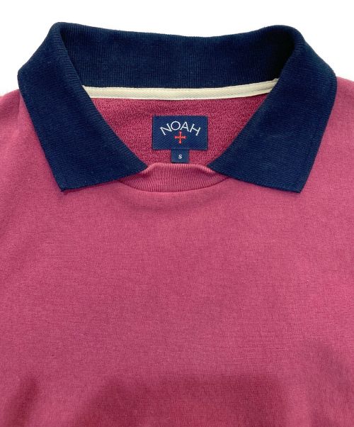 Noah（ノア）Noah (ノア) 襟付スウェット 23-070-122-0046-1-0 レッド×ネイビー サイズ:Sの古着・服飾アイテム