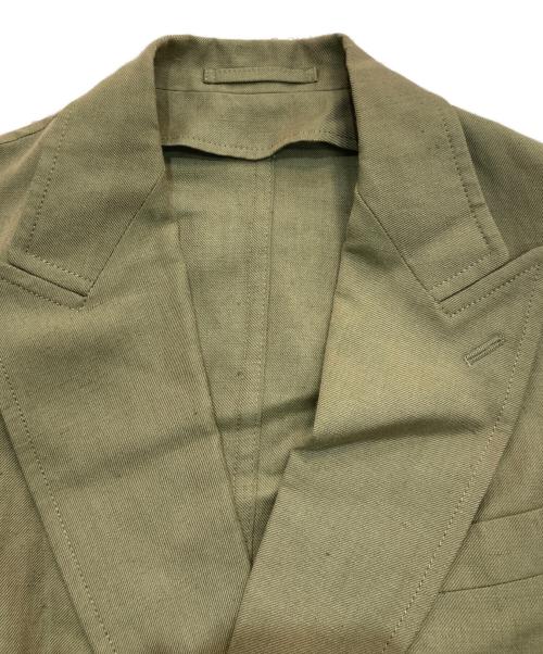Pilgrim（ピルグリム）PILGRIM (ピルグリム) リネンウール ダブルブレステッド6Bジャケット　61-07-31-07004 カーキ サイズ:44の古着・服飾アイテム