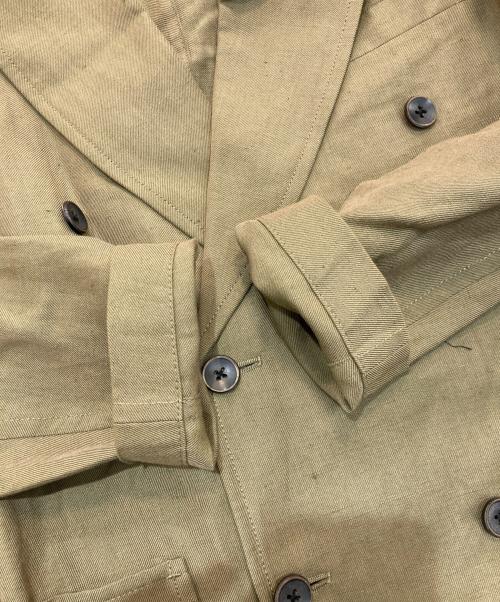 Pilgrim（ピルグリム）PILGRIM (ピルグリム) リネンウール ダブルブレステッド6Bジャケット　61-07-31-07004 カーキ サイズ:44の古着・服飾アイテム