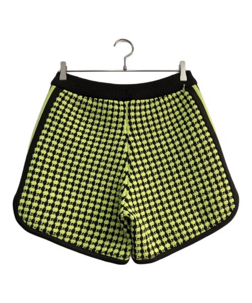 adidas（アディダス）adidas (アディダス) WALES BONNER (ウェールズボナー) ロゴパッチ ショートパンツ　IY2048 ブラック×グリーン サイズ:Mの古着・服飾アイテム