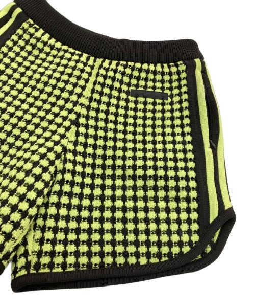 adidas（アディダス）adidas (アディダス) WALES BONNER (ウェールズボナー) ロゴパッチ ショートパンツ　IY2048 ブラック×グリーン サイズ:Mの古着・服飾アイテム