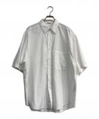 AURALEEオーラリー）の古着「WASHED FINX TWILL BIG HALF SLEEVED SHIRT　A23SS03TN」｜ホワイト