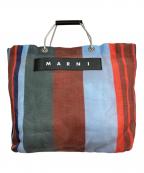 MARNI MARKETマルニ マーケット）の古着「STRIPE BAG」｜ブルー×レッド
