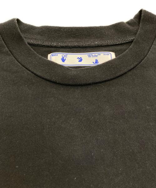 OFFWHITE（オフホワイト）OFFWHITE (オフホワイト) CUT HERE SLIM TEE　OMAA027F20FAB009 ブラック サイズ:Lの古着・服飾アイテム