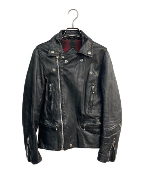 Hysteric Glamour（ヒステリックグラマー）Hysteric Glamour (ヒステリックグラマー) ダブルライダースジャケット　2LB-7050 ブラック サイズ:Freeの古着・服飾アイテム