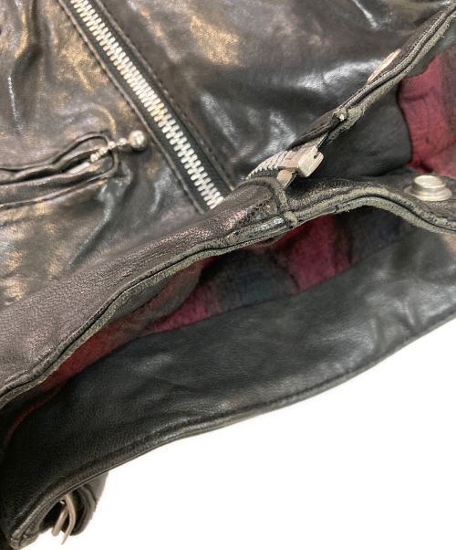 Hysteric Glamour（ヒステリックグラマー）Hysteric Glamour (ヒステリックグラマー) ダブルライダースジャケット　2LB-7050 ブラック サイズ:Freeの古着・服飾アイテム